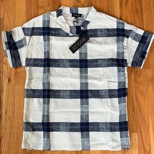 Women’s plaid blouse top Roolee NWT!